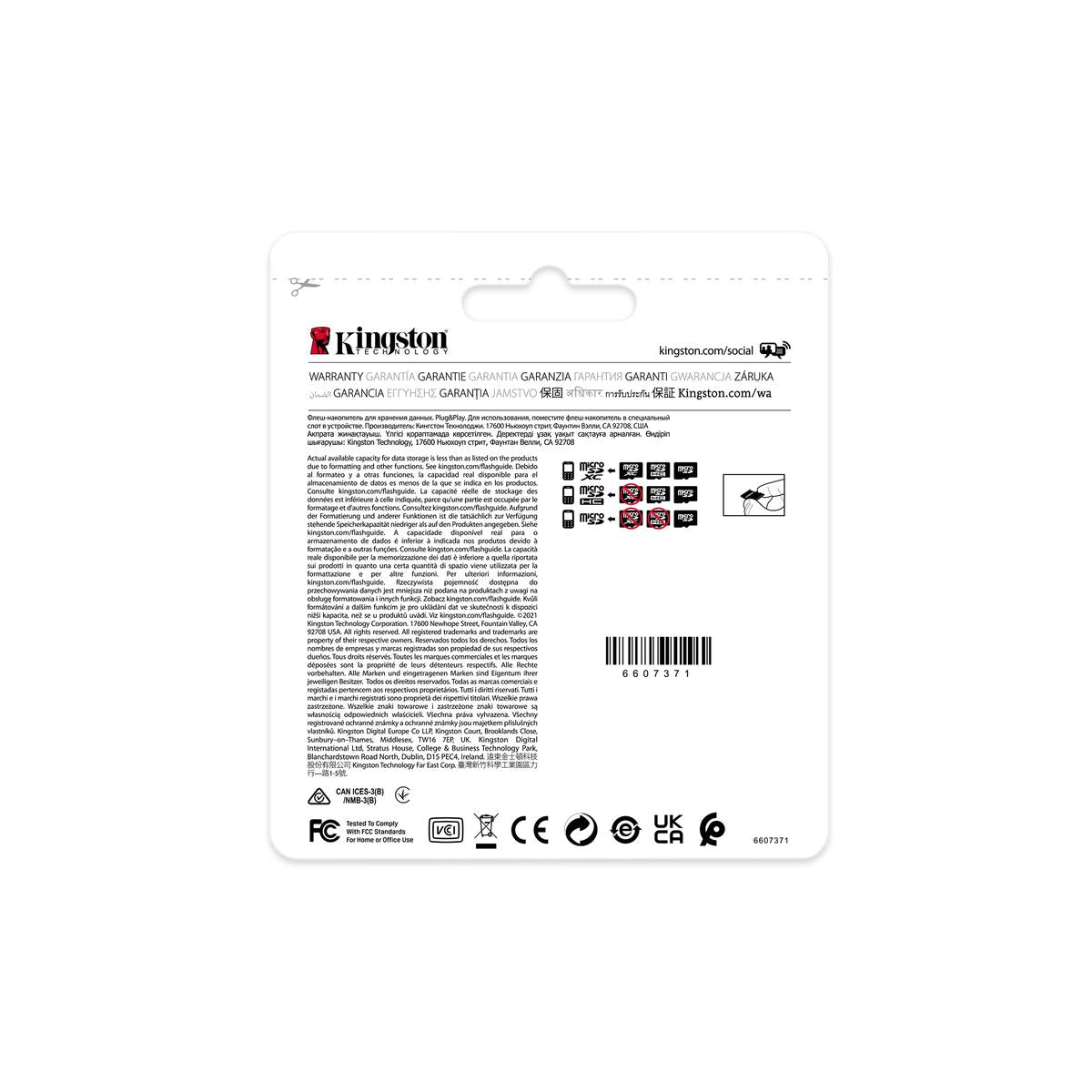 Micro SD Memory Card with Adaptor Kingston Industrial
