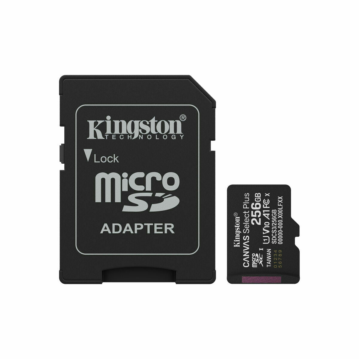 Micro SD Memory Card with Adaptor Kingston SDCS3/256GB