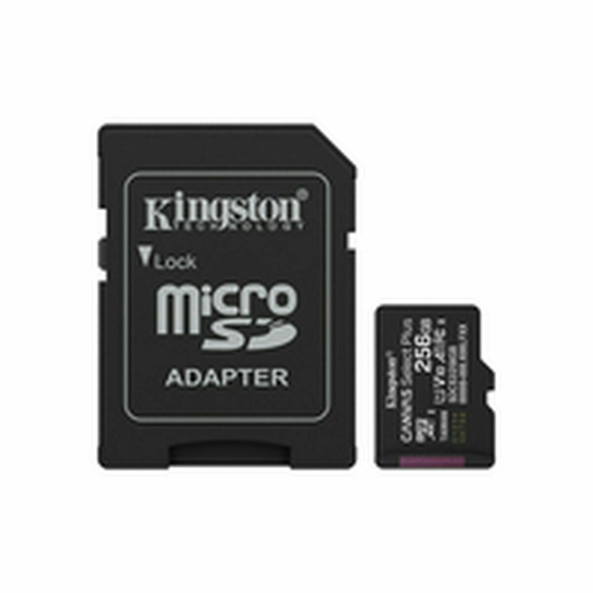 Micro SD Memory Card with Adaptor Kingston SDCS3/256GB