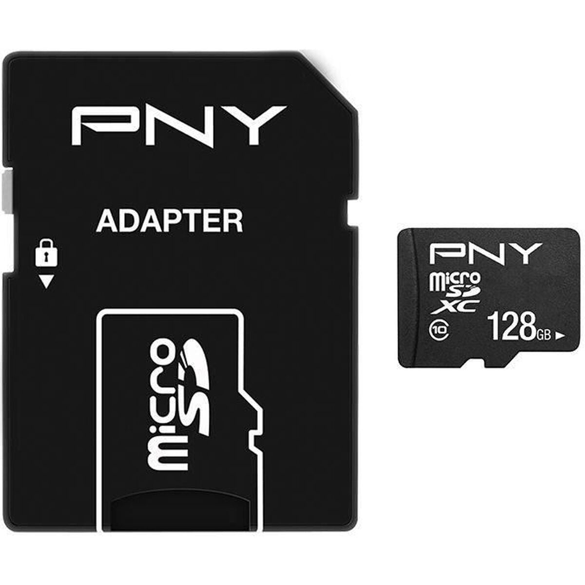 Micro SD Memory Card with Adaptor PNY Performance Plus 128 GB