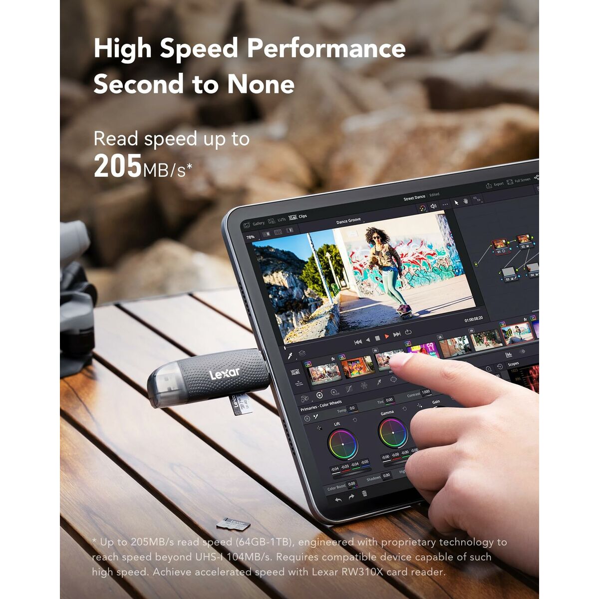 Micro SD Memory Card with Adaptor Lexar LMSSIPL001T-BNANG 1 TB