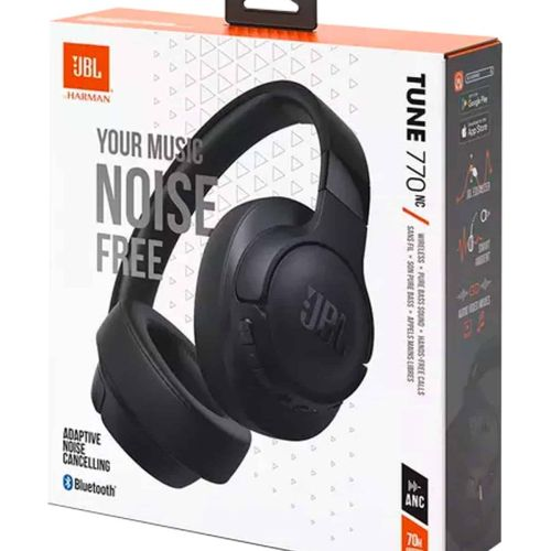 JBL Tune 770NC Bluetooth Vezeték Nélküli Fejhallgató Fekete (JBL-T770-BLK) (JBL-T770-BLK)