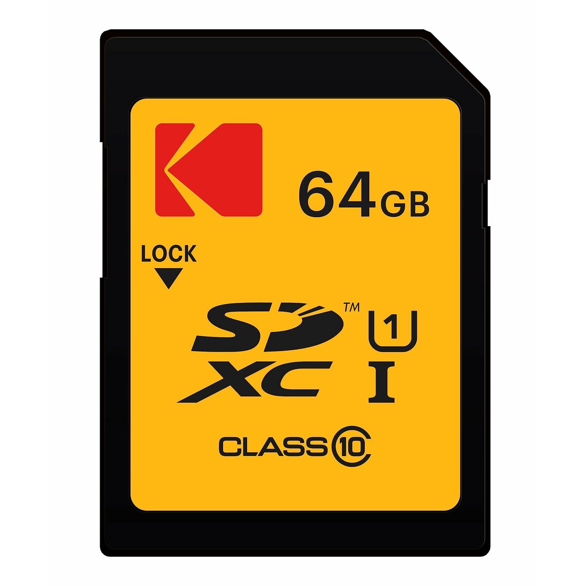 Micro SD Memory Card with Adaptor Kodak EKMSD64GXC10K 64 GB