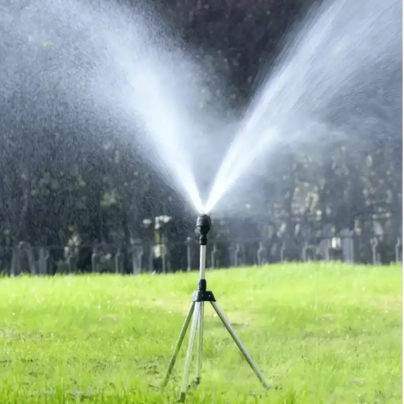 360 Rotary Irrigation Sprinkler Set with Tripod Telescopic Support