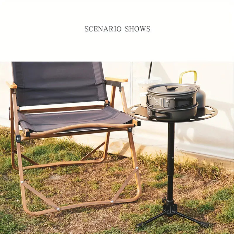 Portable Multifunctional Aluminum Alloy Tripod Table - Adjustable & Foldable