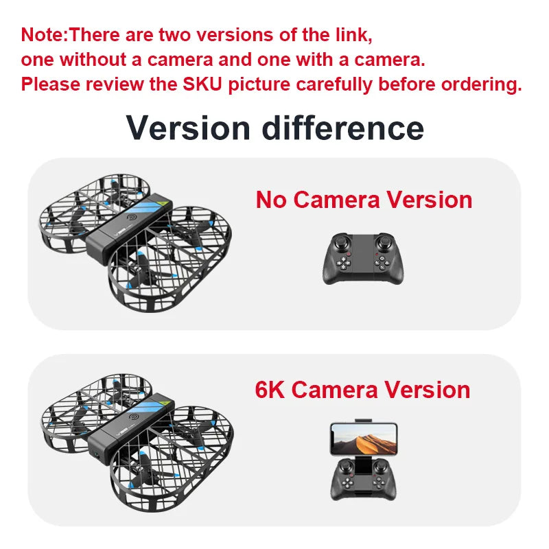 6K HD V38 Mini RC Drone