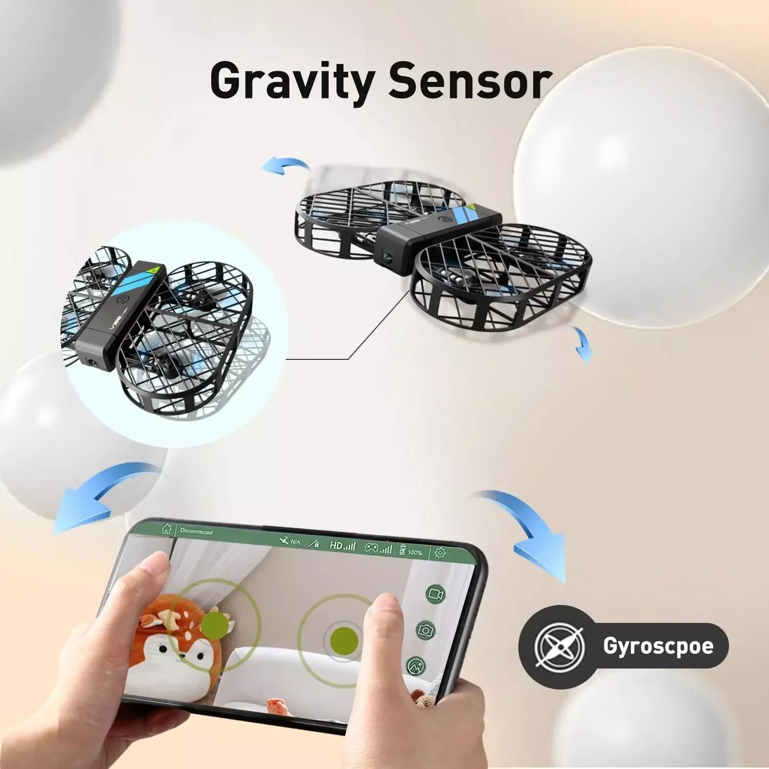 6K HD V38 Mini RC Drone