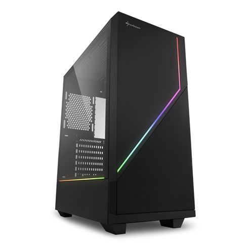 Carcasa computer, Sharkoon, RGB, Negru (4044951028146)