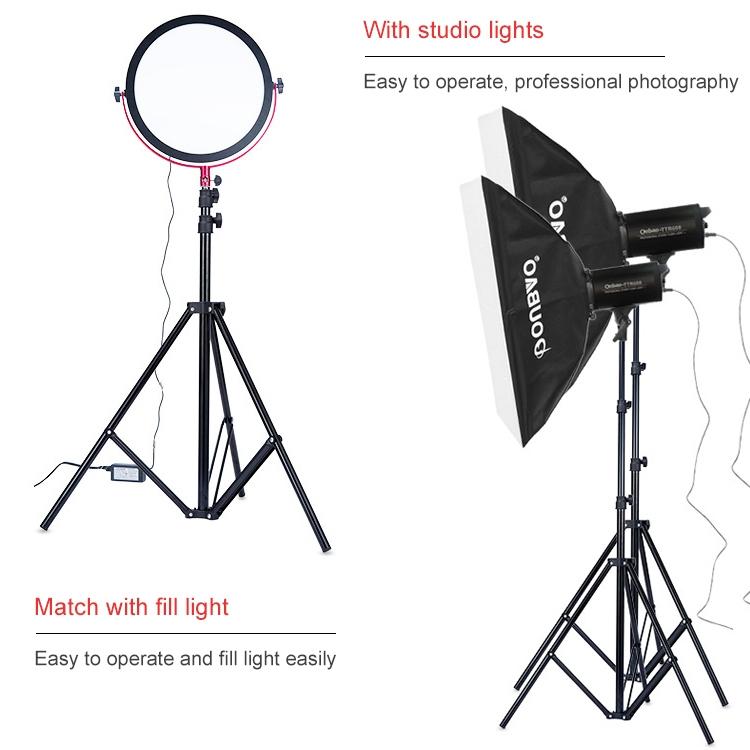 NNEIDS Portable 1.9M Studio Light Tripod - Oubao