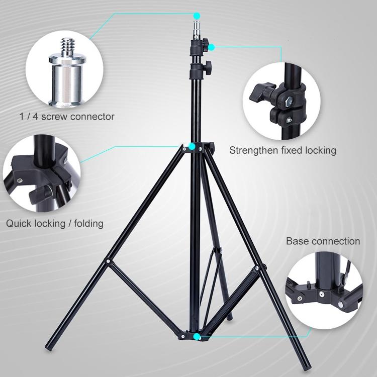 NNEIDS Portable 1.9M Studio Light Tripod - Oubao