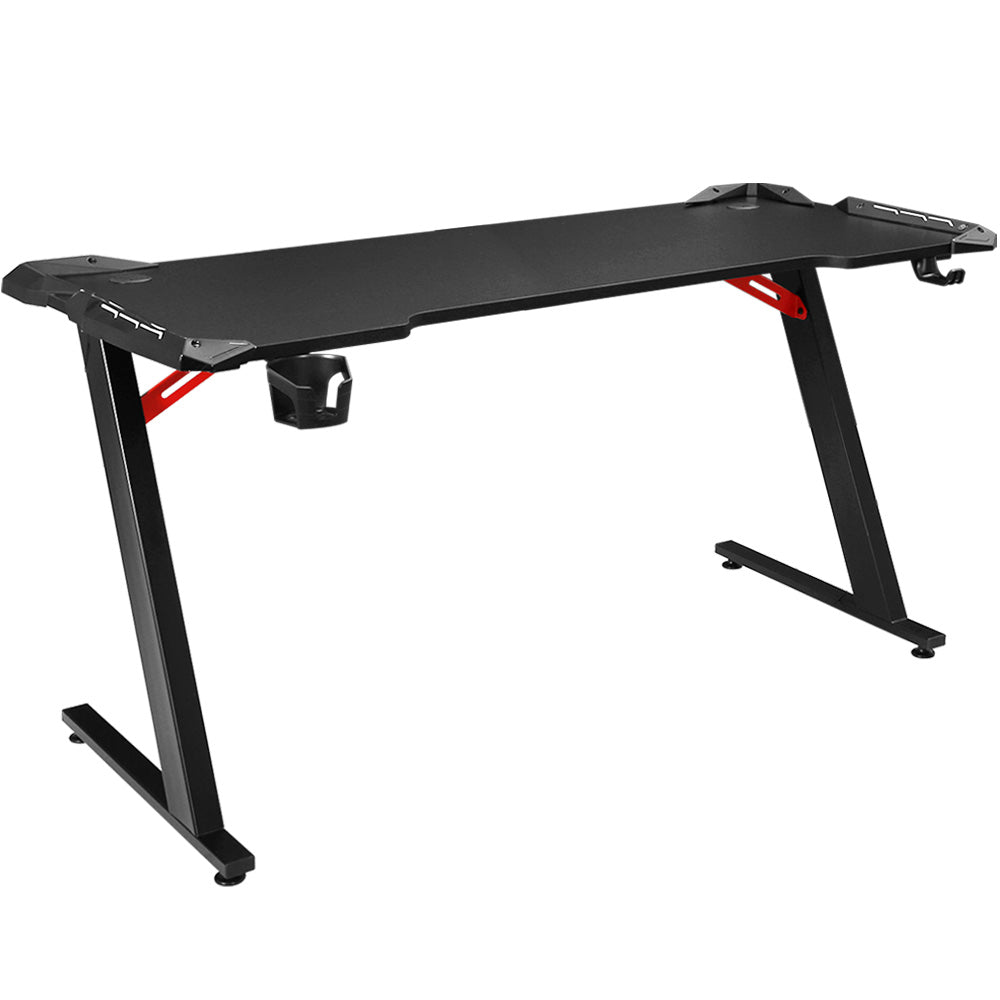 NNEDSZ Artiss Gaming Desk Computer Desks LED Light 140CM
