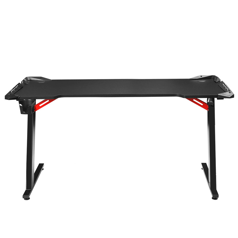 NNEDSZ Artiss Gaming Desk Computer Desks LED Light 140CM