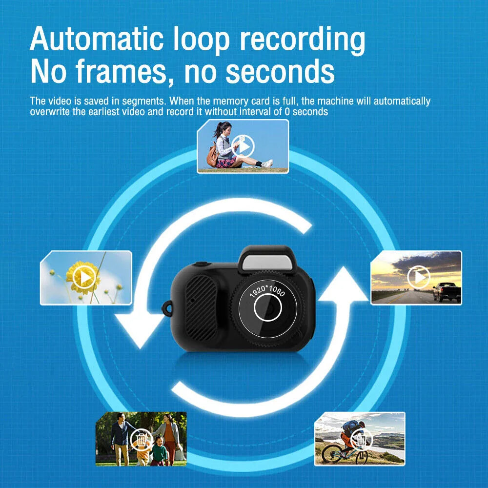 Mini Camera HD Portable Sports Camera (1080p)