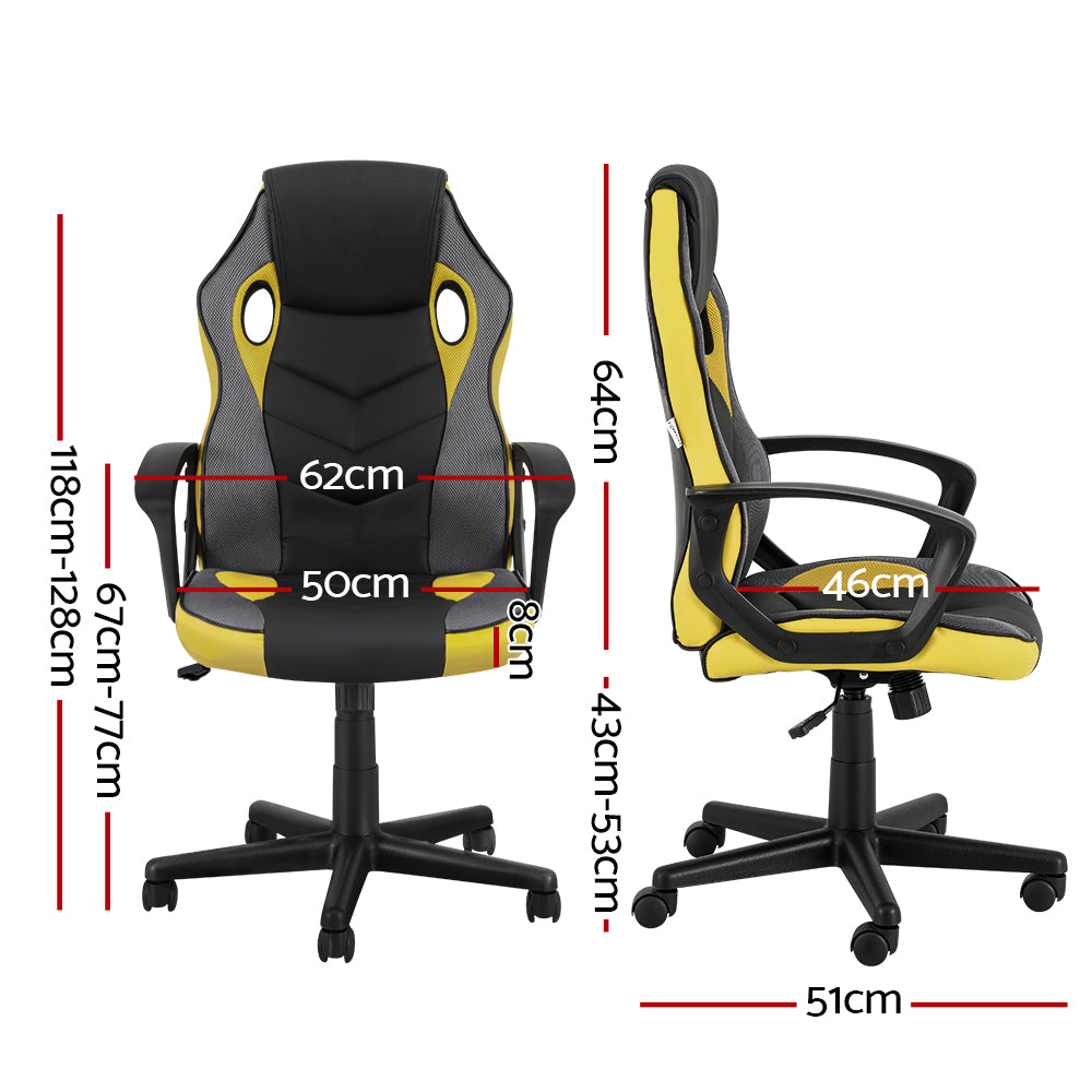 NNEDSZ Gaming Office Chair Computer Executive Racing Chairs High Back Yellow