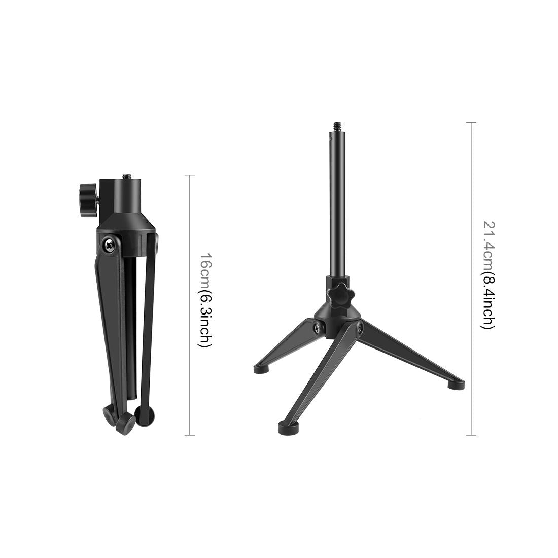 NNEIDS Adjustable Desktop Tripod Selfie Stick Holder - Compact