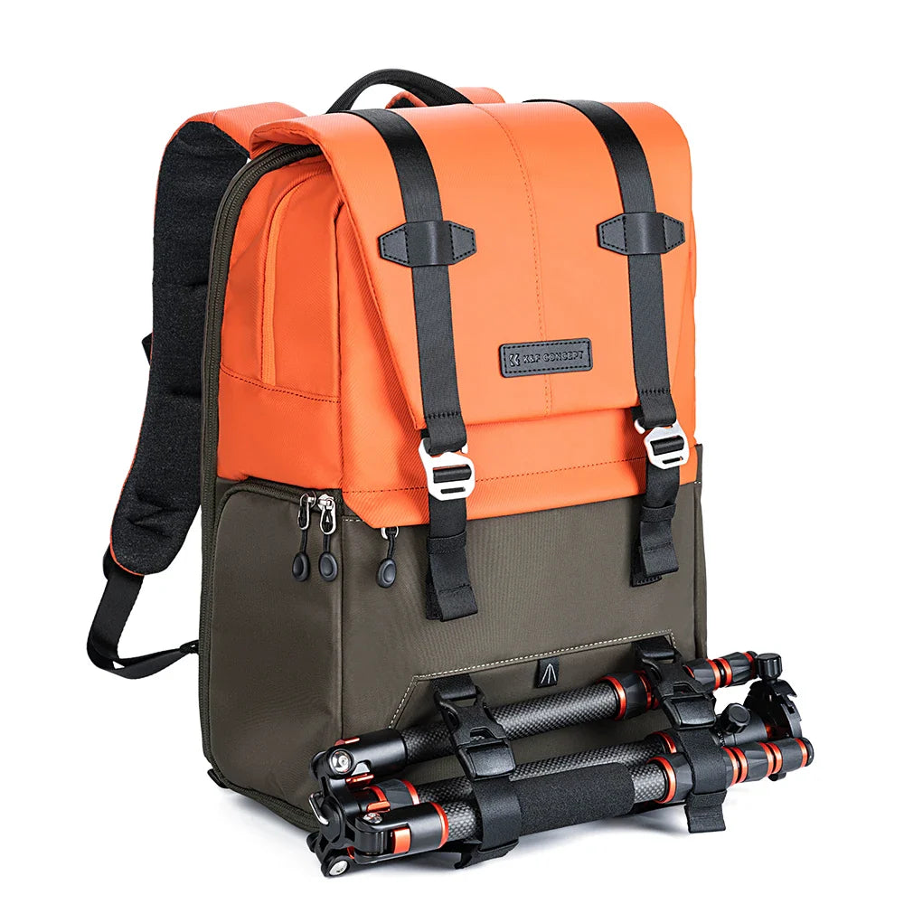 NNEOBA 20L Camera Backpack with Tripod Holder Orange