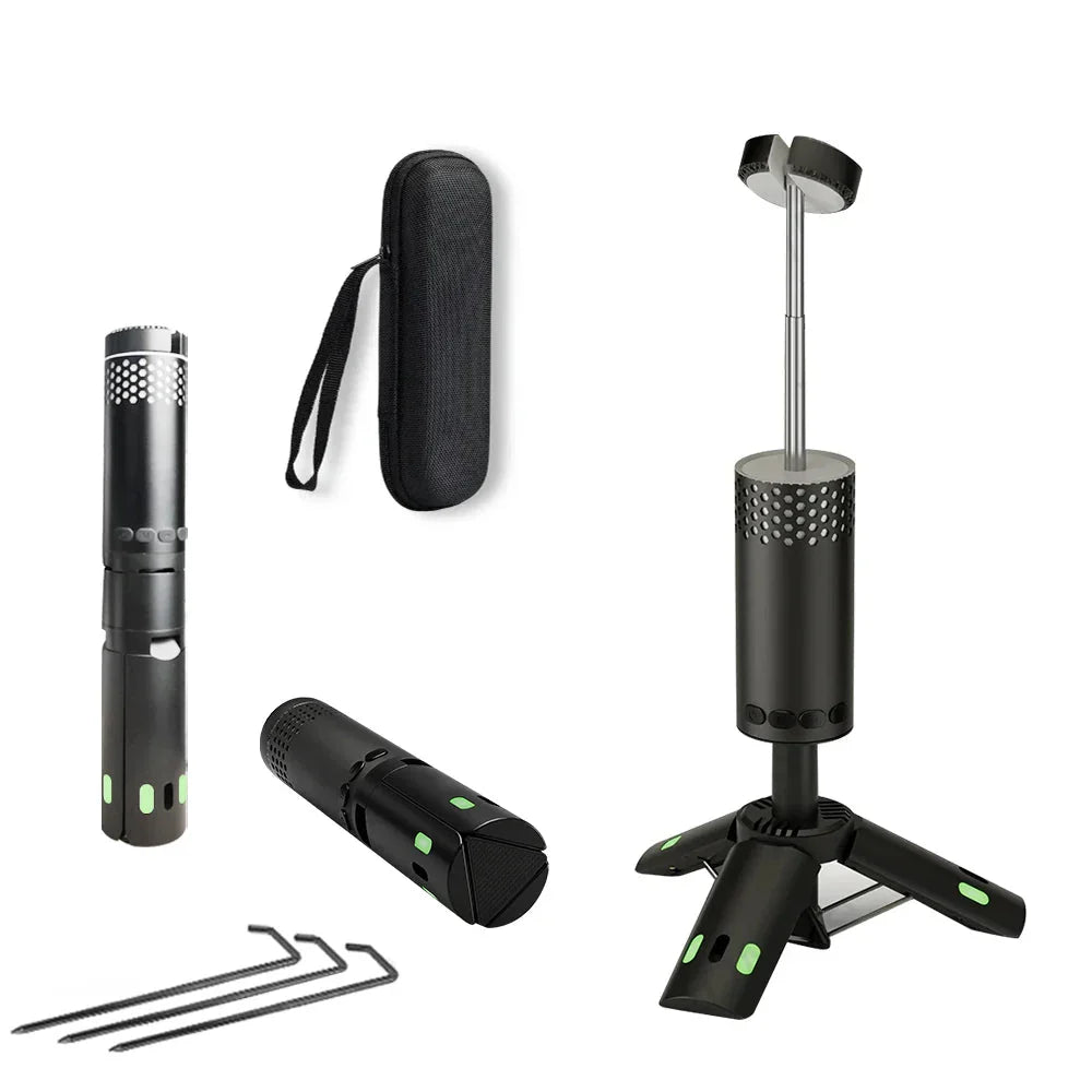 Camping LED Telescopic Flashlight Tripod Rechargeable Emergency Lamp