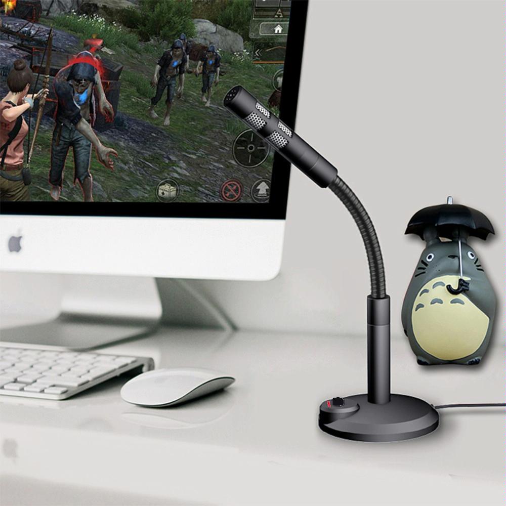 NNEIDS Usb Gaming Condenser Microphone For Computer - Mini Microphone With Voice Changer