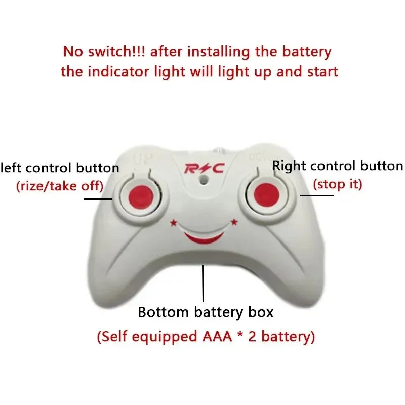 Safe & Fun Rechargeable Mini RC Helicopter Drone