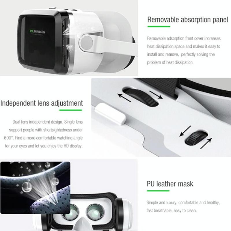 Wireless 3D Vr Headset With Bluetooth - Compact