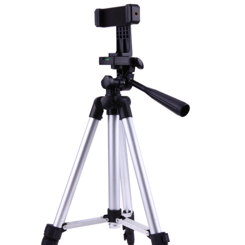 NNEDSZ Black Aluminum Alloy Camera and Phone Tripod - Adjustable Lightweight Stand(Tripod + Small Live Broadcast Clip)
