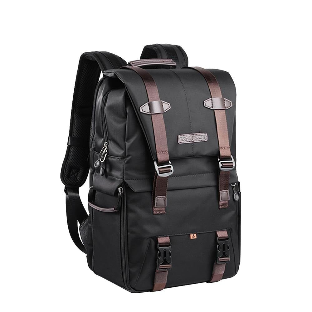 Concept Waterproof Photography Bag Professional Camera Backpack Large Capacity for DSLR Cameras 15.6in Laptop Tripod Lenses