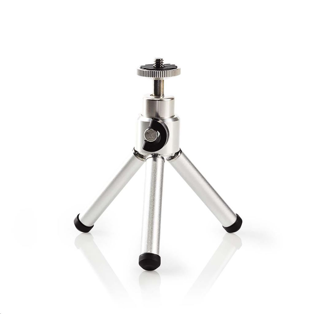 Nedis TPOD1000GY tripod miniállvány ezüst- fekete (TPOD1000GY)