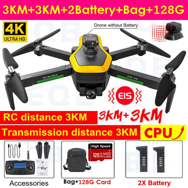 Professional 4K Camera Obstacle Quadcopter 5G FPV Professional Drones