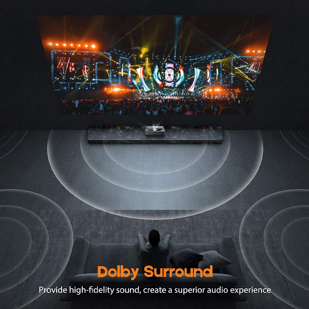 OMMC 4K Projector UHD Laser TV Home Theatre Projector 2500