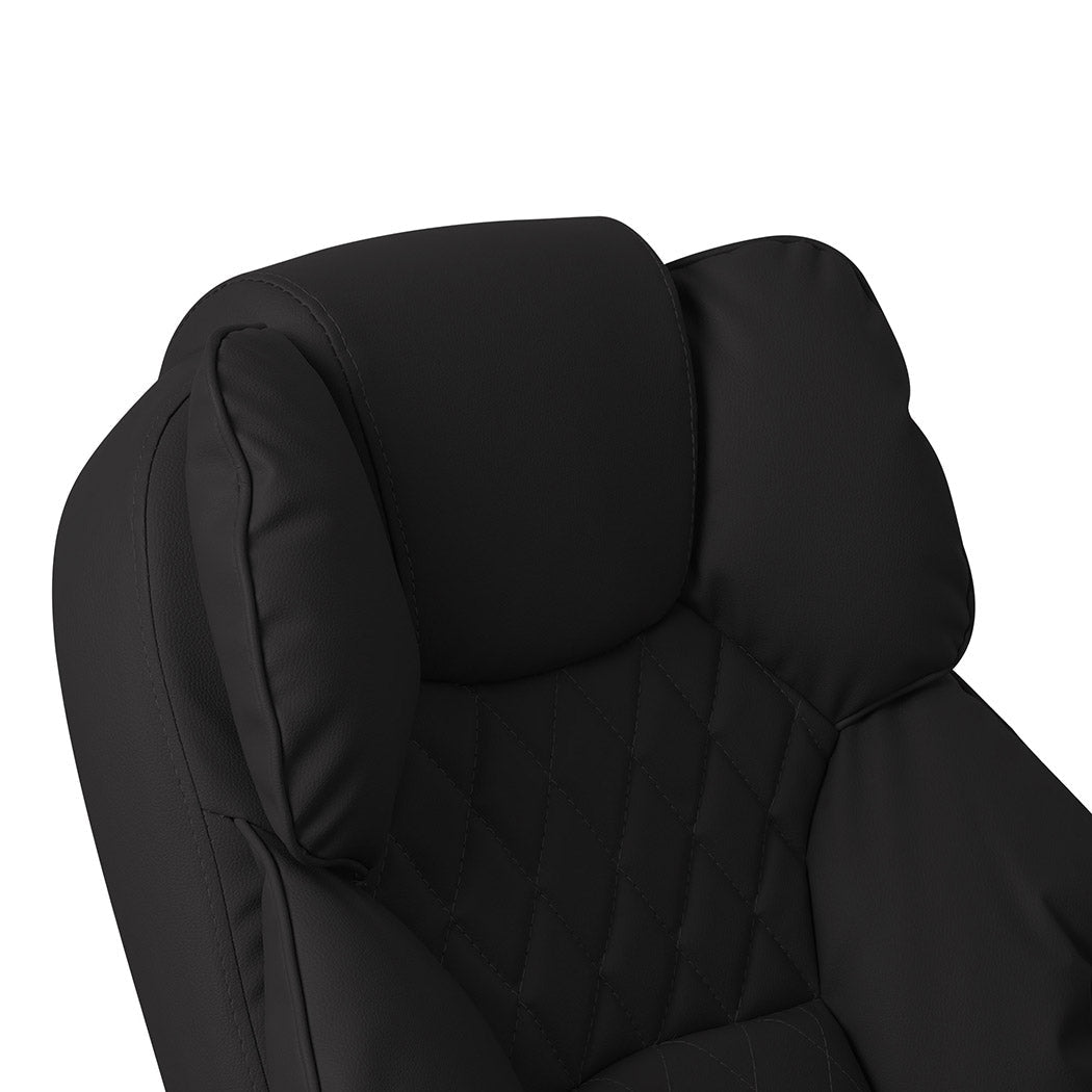 Levede Gaming Chair Office Computer Black No Footrest