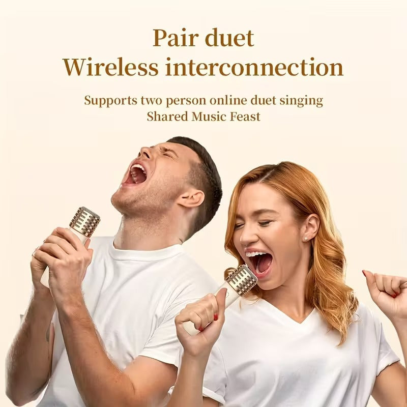 NNETM Mini Karaoke Machine with Wireless Microphones