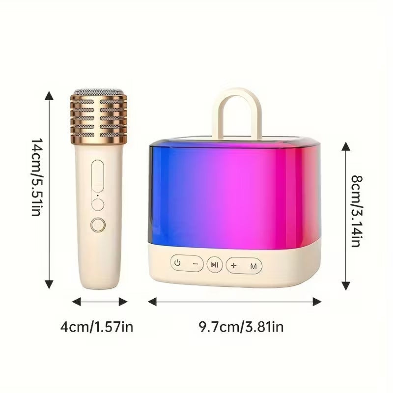 NNETM Mini Karaoke Machine with Wireless Microphones