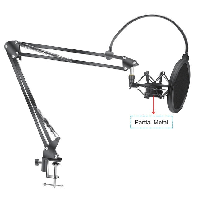 Microphone Scissor Arm Stand Bm800 Holder Tripod Microphone Stand With A Spider Cantilever Bracket Universal Shock Mount