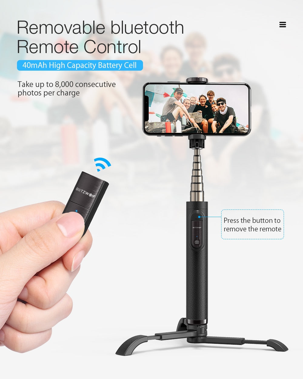 Mini bluetooth Selfie Stick Monopod Tripod All In One Integrated Detachable Tripods Selfie Sticks for Iphone