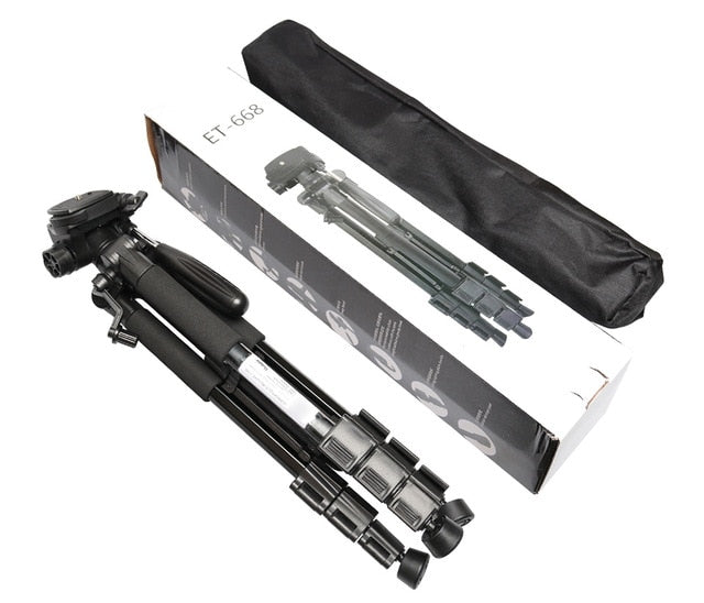 Multi-function Travel Camera Tripod 56"/143cm Adjustable Laser Level Tripod with 3-Way Swivel Pan Head,with Bubble Level